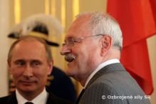 Prezident SR prijal ruskho premira Vladimra Putina