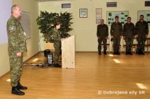 Nástup k slávnostnému prečítaniu Rozkazu Prezidenta Slovenskej republiky pri príležitosti 69.výročia víťazstva nad fašizmom