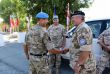 Nelnk generlneho tbu na inpekcii slovenskch vojakov opercie UNFICYP 7
